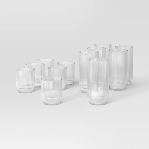 12pc mixed ribbed - mixed, cassin